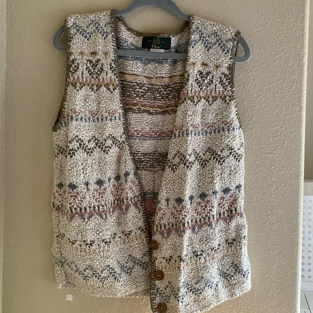 Vintage Orvis knit vest
